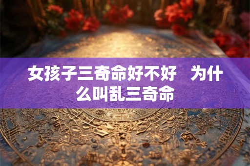 女孩子三奇命好不好   为什么叫乱三奇命
