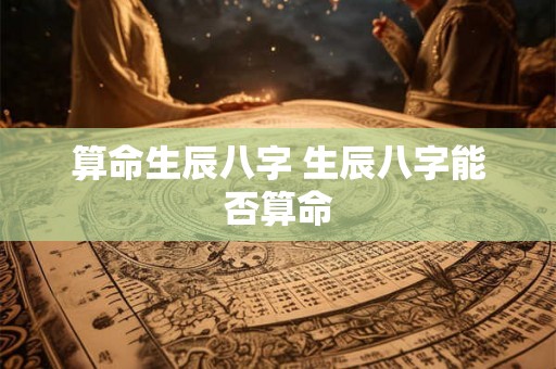 算命生辰八字 生辰八字能否算命