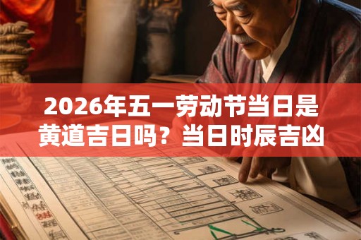 2026年五一劳动节当日是黄道吉日吗？当日时辰吉凶查询