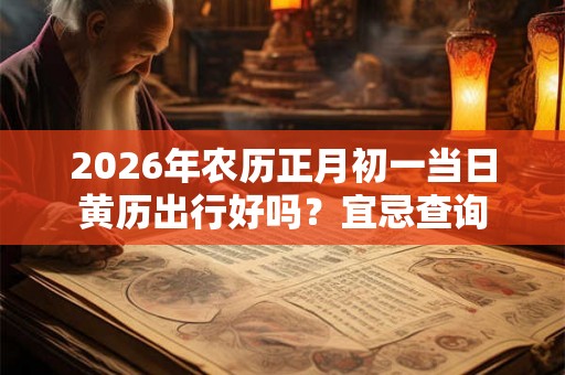 2026年农历正月初一当日黄历出行好吗?宜忌查询 2026年农历正月初一当日黄历出行好吗?宜忌查询