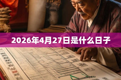 2026年4月27日是什么日子