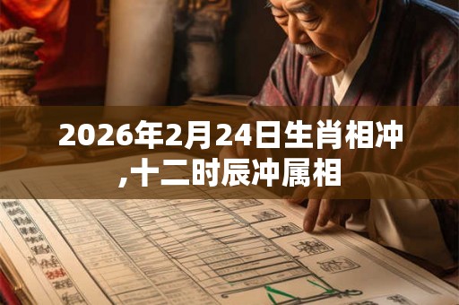 2026年2月24日生肖相冲,十二时辰冲属相