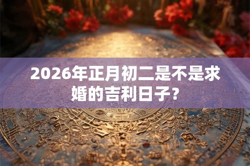 2026年正月初二是不是求婚的吉利日子？