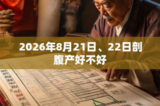 2026年8月21日、22日剖腹产好不好 2026年8月21日、22日剖腹产好不好