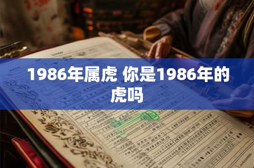 1986年属虎 你是1986年的虎吗