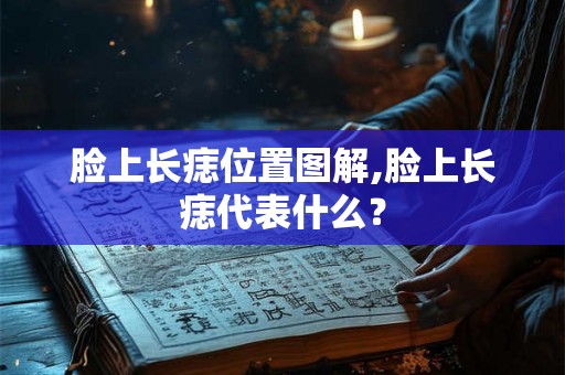 脸上长痣位置图解,脸上长痣代表什么？