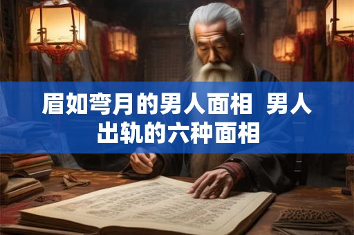 眉如弯月的男人面相 男人出轨的六种面相 眉如弯月的男人面相 男人出轨的六种面相
