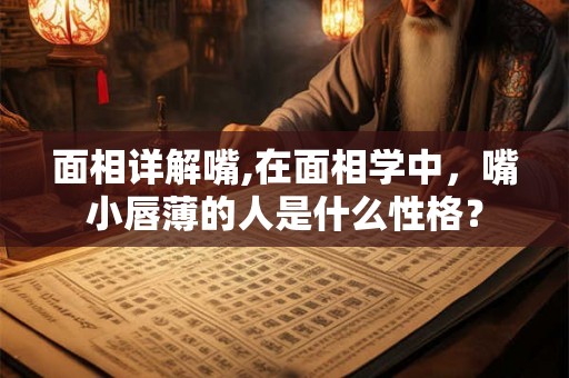 面相详解嘴,在面相学中,嘴小唇薄的人是什么性格? 面相详解嘴,在面相学中,嘴小唇薄的人是什么性格?