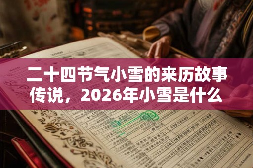 二十四节气小雪的来历故事传说，2026年小雪是什么时候？