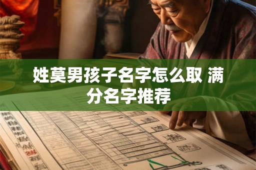 姓莫男孩子名字怎么取 满分名字推荐 姓莫男孩子名字怎么取 满分名字推荐