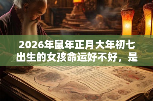 2026年鼠年正月大年初七出生的女孩命运好不好，是什么命？