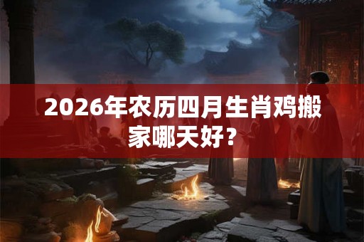2026年农历四月生肖鸡搬家哪天好？