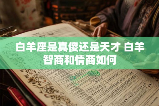 白羊座是真傻还是天才 白羊智商和情商如何
