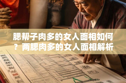 腮帮子肉多的女人面相如何？两腮肉多的女人面相解析