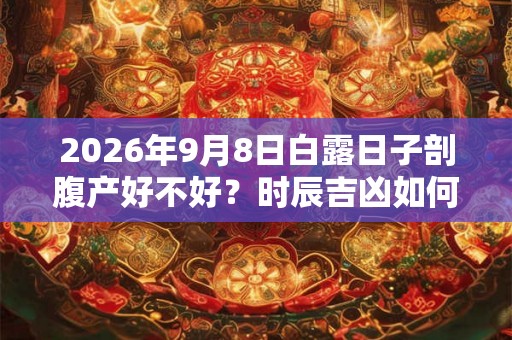 2026年9月8日白露日子剖腹产好不好？时辰吉凶如何？