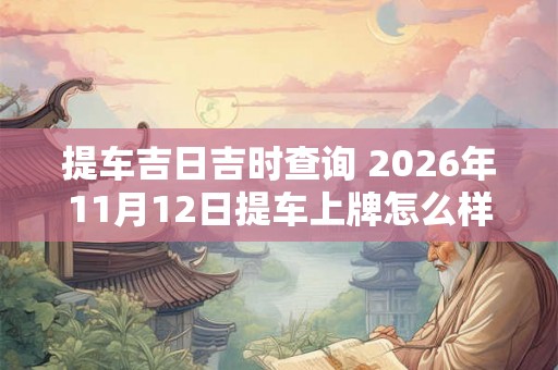 提车吉日吉时查询 2026年11月12日提车上牌怎么样