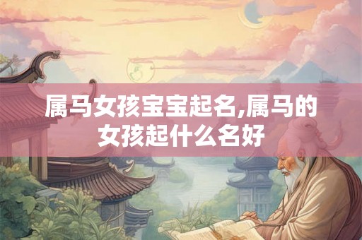 属马女孩宝宝起名,属马的女孩起什么名好 属马女孩宝宝起名,属马的女孩起什么名好