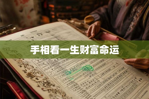 手相看一生财富命运