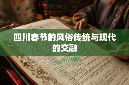 四川春节的风俗传统与现代的交融
