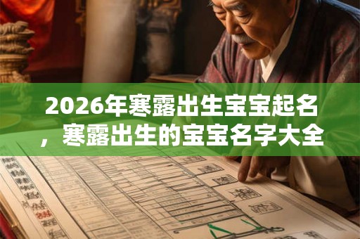 2026年寒露出生宝宝起名,寒露出生的宝宝名字大全 2026年寒露出生宝宝起名,寒露出生的宝宝名字大全