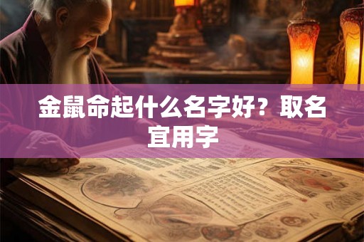 金鼠命起什么名字好？取名宜用字
