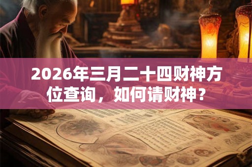 2026年三月二十四财神方位查询，如何请财神？