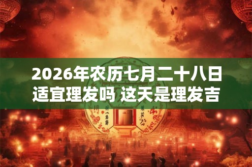 2026年农历七月二十八日适宜理发吗 这天是理发吉日吗