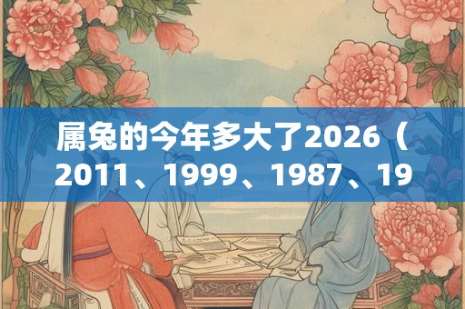 属兔的今年多大了2026（2011、1999、1987、1975、1963）