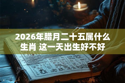 2026年腊月二十五属什么生肖 这一天出生好不好