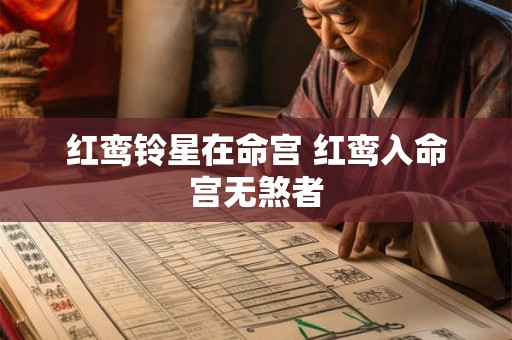 红鸾铃星在命宫 红鸾入命宫无煞者