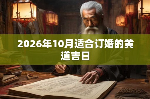 2026年10月适合订婚的黄道吉日
