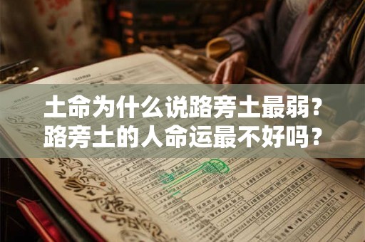 土命为什么说路旁土最弱？路旁土的人命运最不好吗？