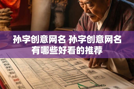 孙字创意网名 孙字创意网名有哪些好看的推荐