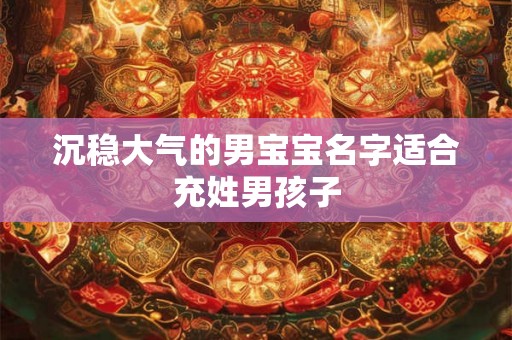 沉稳大气的男宝宝名字适合充姓男孩子 沉稳大气的男宝宝名字适合充姓男孩子