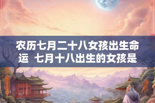 农历七月二十八女孩出生命运  七月十八出生的女孩是什么命