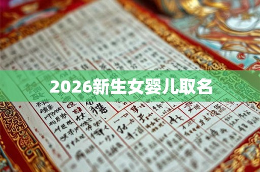 2026新生女婴儿取名