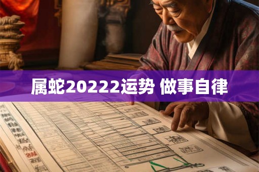 属蛇20222运势 做事自律 属蛇20222运势 做事自律