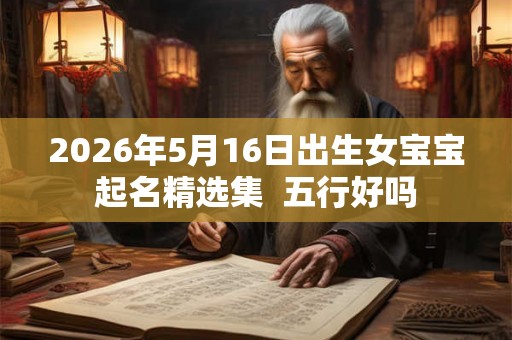 2026年5月16日出生女宝宝起名精选集  五行好吗