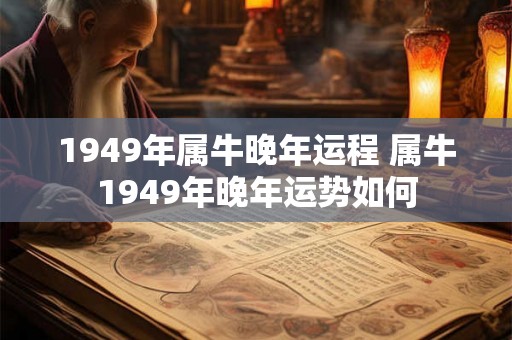 1949年属牛晚年运程 属牛1949年晚年运势如何
