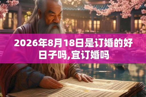 2026年8月18日是订婚的好日子吗,宜订婚吗