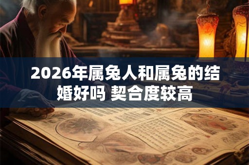 2026年属兔人和属兔的结婚好吗 契合度较高