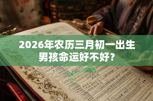 2026年农历三月初一出生男孩命运好不好？