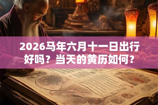 2026马年六月十一日出行好吗？当天的黄历如何？