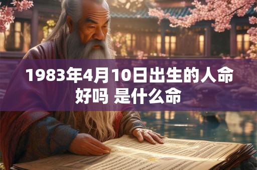 1983年4月10日出生的人命好吗 是什么命