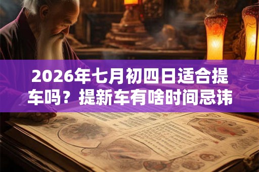 2026年七月初四日适合提车吗？提新车有啥时间忌讳
