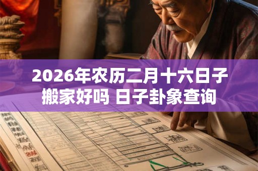 2026年农历二月十六日子搬家好吗 日子卦象查询 2026年农历二月十六日子搬家好吗 日子卦象查询