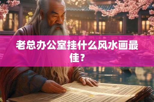 老总办公室挂什么风水画最佳？