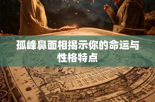 孤峰鼻面相揭示你的命运与性格特点