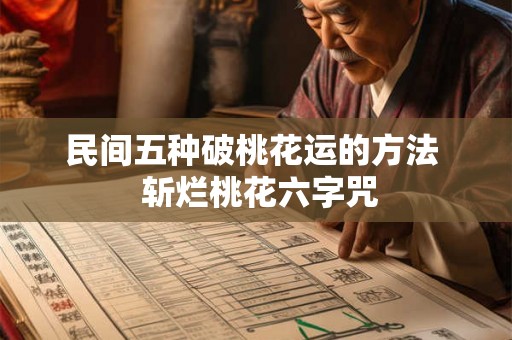 民间五种破桃花运的方法  斩烂桃花六字咒