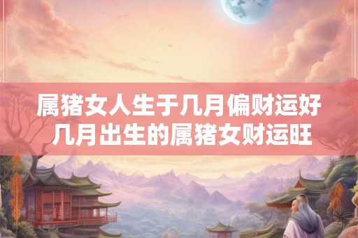 属猪女人生于几月偏财运好 几月出生的属猪女财运旺盛